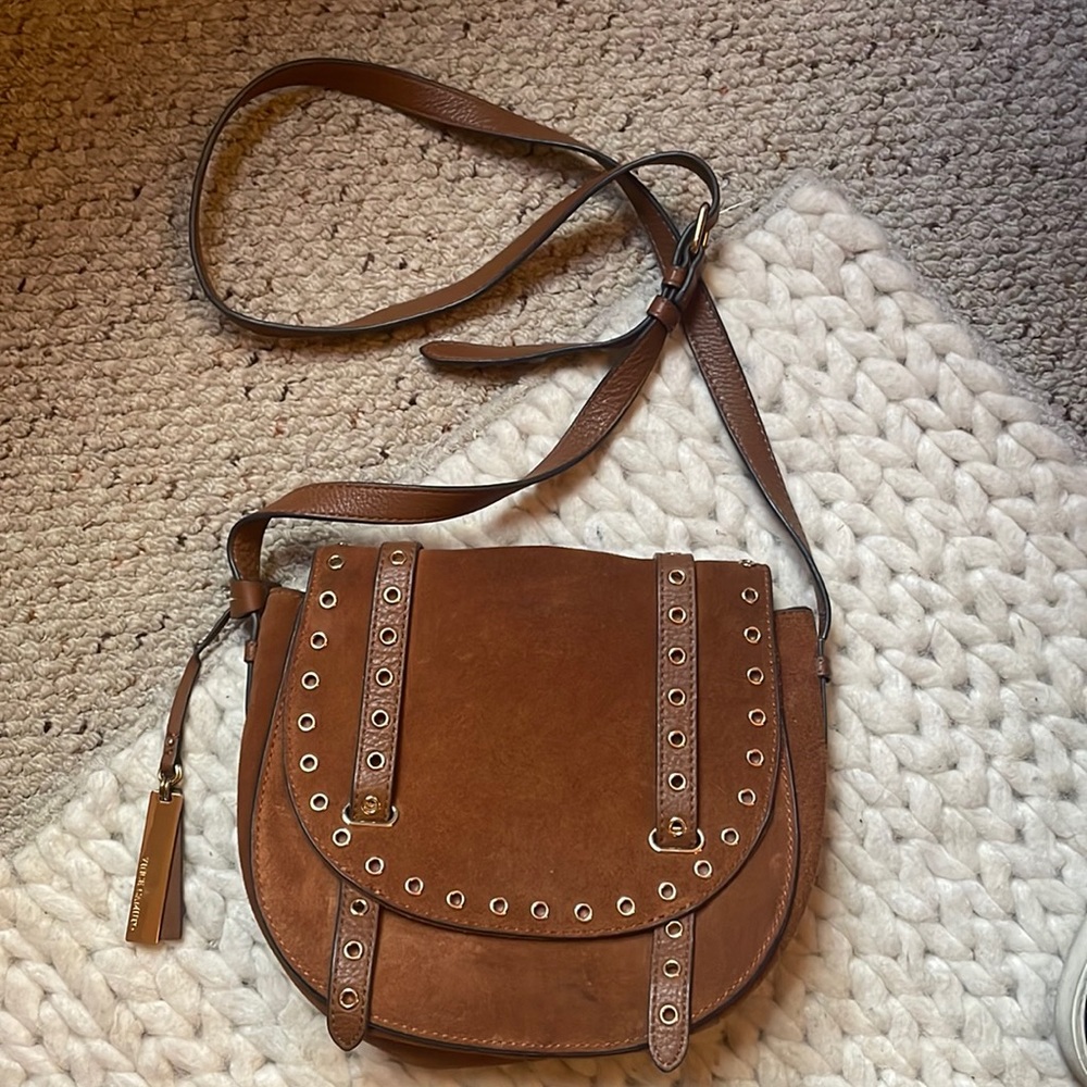 Vince Camuto Suede Crossbody Saddlebag